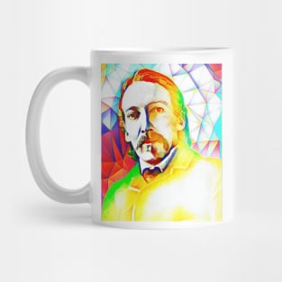 Robert Louis Stevenson Colourful Portrait | Robert Louis Stevenson Artwork 5 Mug
